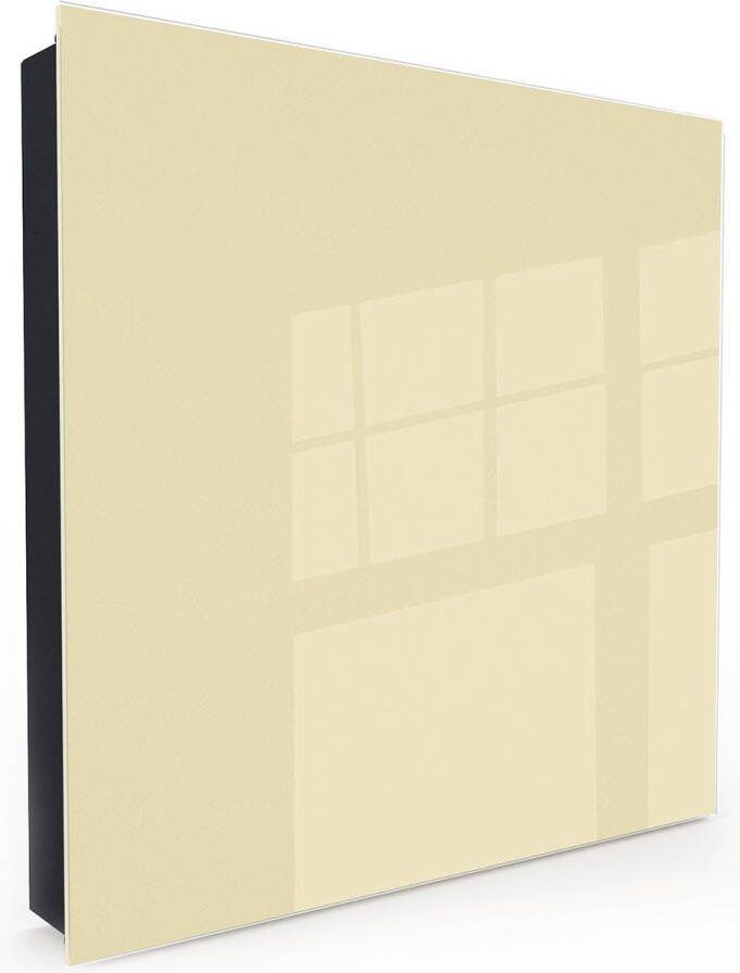 Designglas Sleutelkastje Glas Beschrijfbaar Sleutelrekje Sleutelhouder Sleutelhanger Sleutelkastjes Sleutelbakje Sleutelkastje Zwart 50 sleutels Magnetisch
