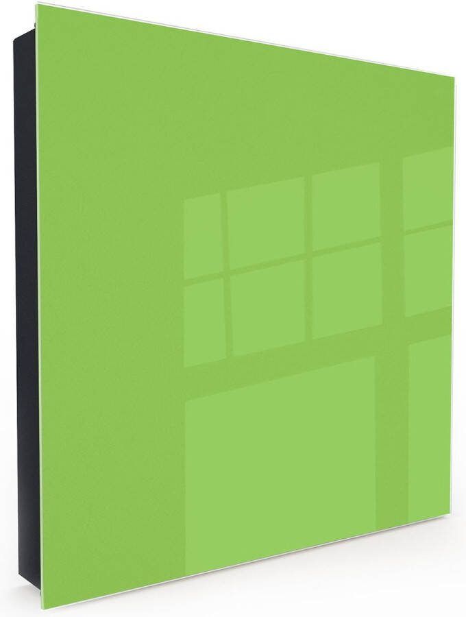 Designglas Sleutelkastje Glas Beschrijfbaar Sleutelrekje Sleutelhouder Sleutelhanger Sleutelkastjes Sleutelbakje Sleutelkastje Zwart 50 sleutels Magnetisch