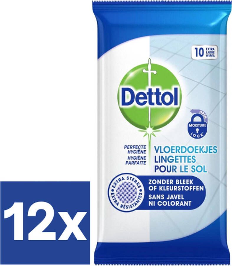 Dettol Cleanser Vloerdoekjes 12 x 10 stuks