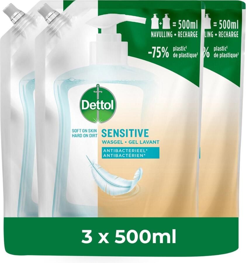Dettol Refill Sensitive 500ML x 3