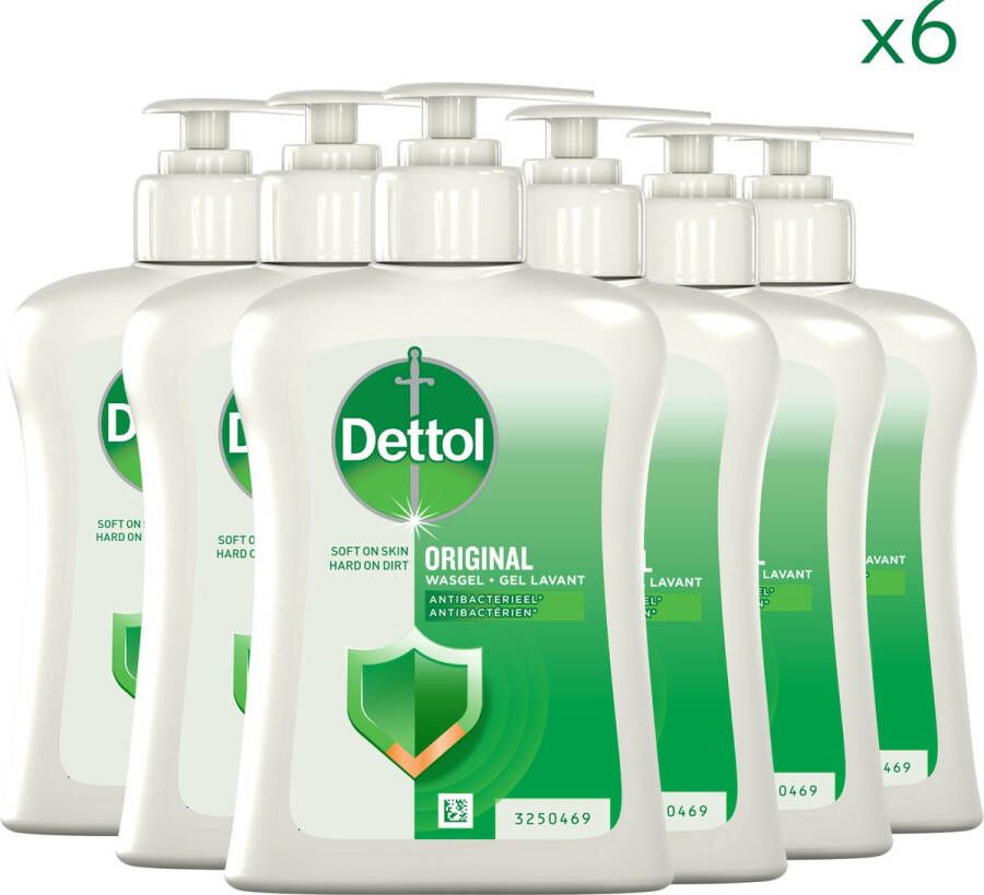 Dettol Handzeep Antibacterieel Original 250ml x6 Voordeelverpakking