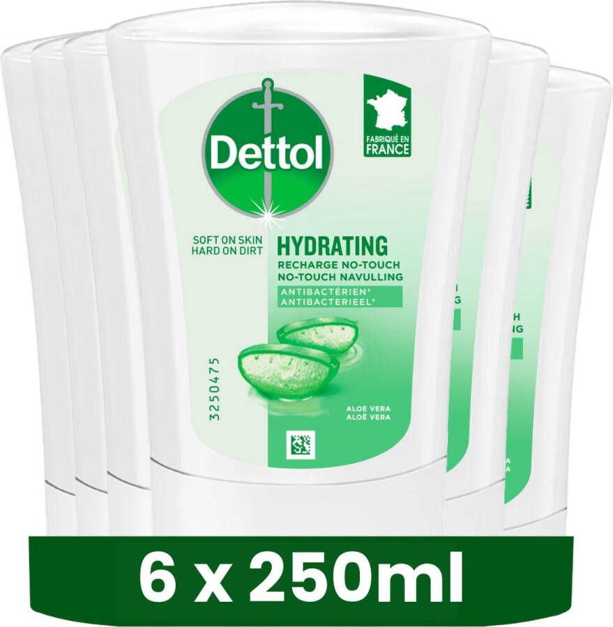 Dettol Handzeep No Touch Navulling Aloe Vera 250ml x6