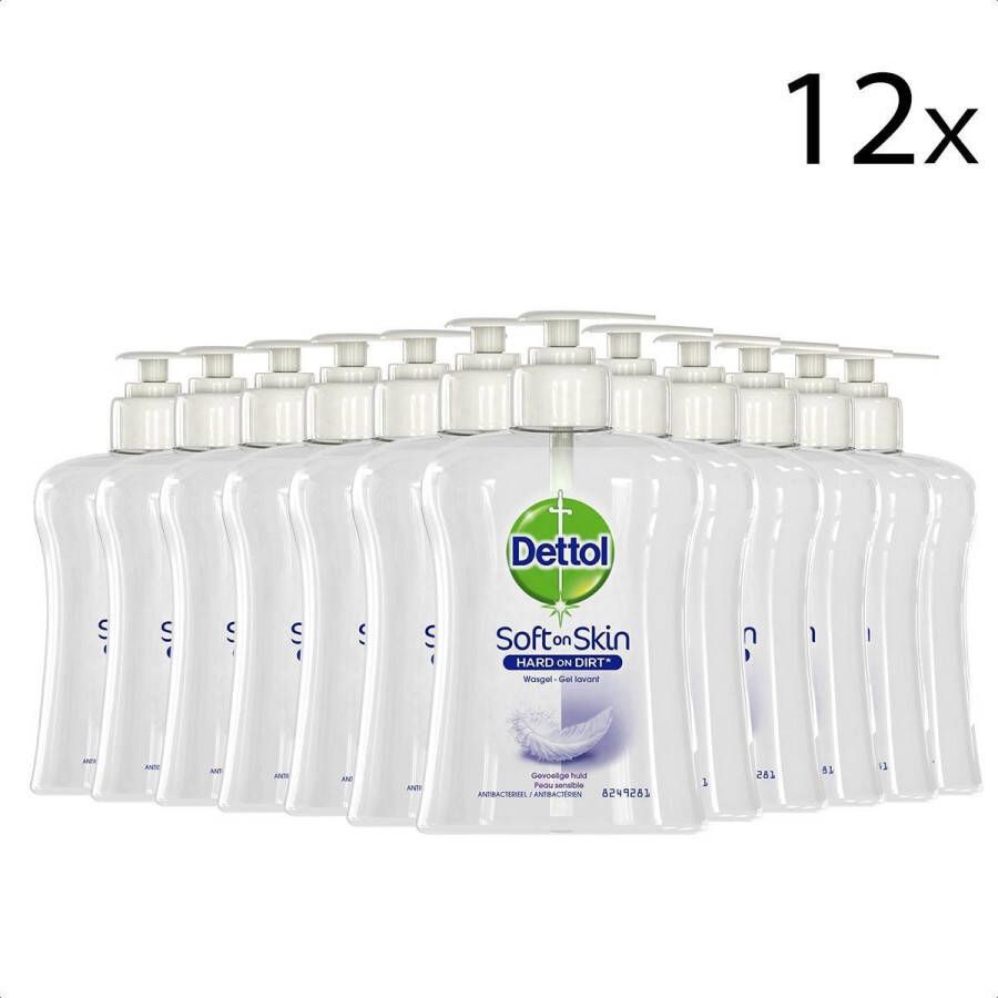 Dettol Hydratant Sensitive Vloeibare handzeep 12 x 250 ml
