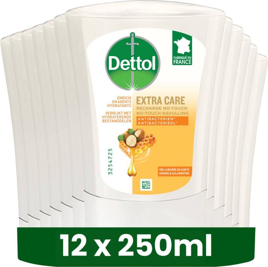 Dettol No-Touch Refill Extra Care Honey & Sheabutter 250ML x 12