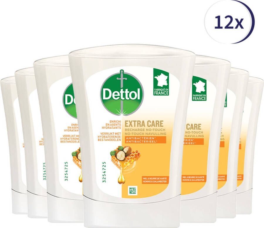 Dettol No-Touch Refill Extra Care Honey & Sheabutter 250ML x 12