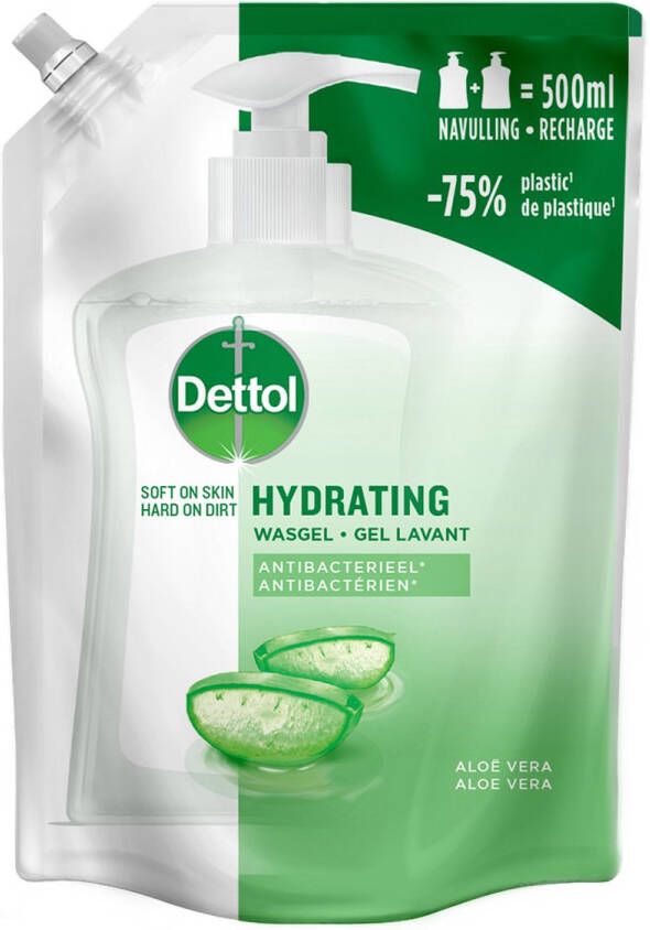Dettol Refill Handzeep Hydrating Aloe Vera 500ML