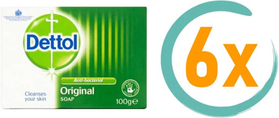 Dettol Zeep 6 x 100 gram Beschermt tegen bacterien