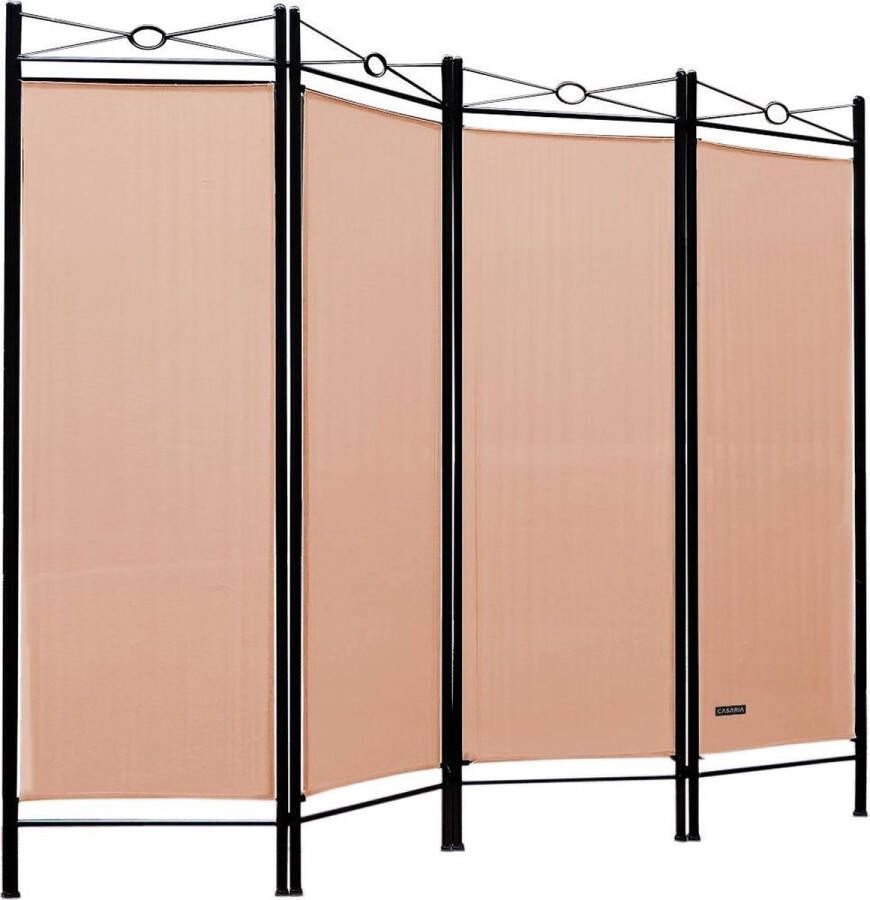 Deuba – 2 stuks Kamerscherm Roze met 4 panelen 180x163 cm Scheidingswand