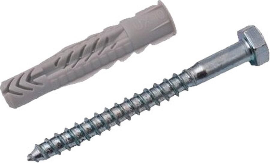 DeurHuizen Pluggen met houtschroef DIN 571 UX Fischer D14xL75mm 2st