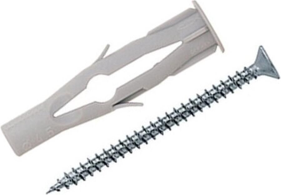 DeurHuizen Pluggen met PZ-schroef FU Fischer D6xL35mm 10st