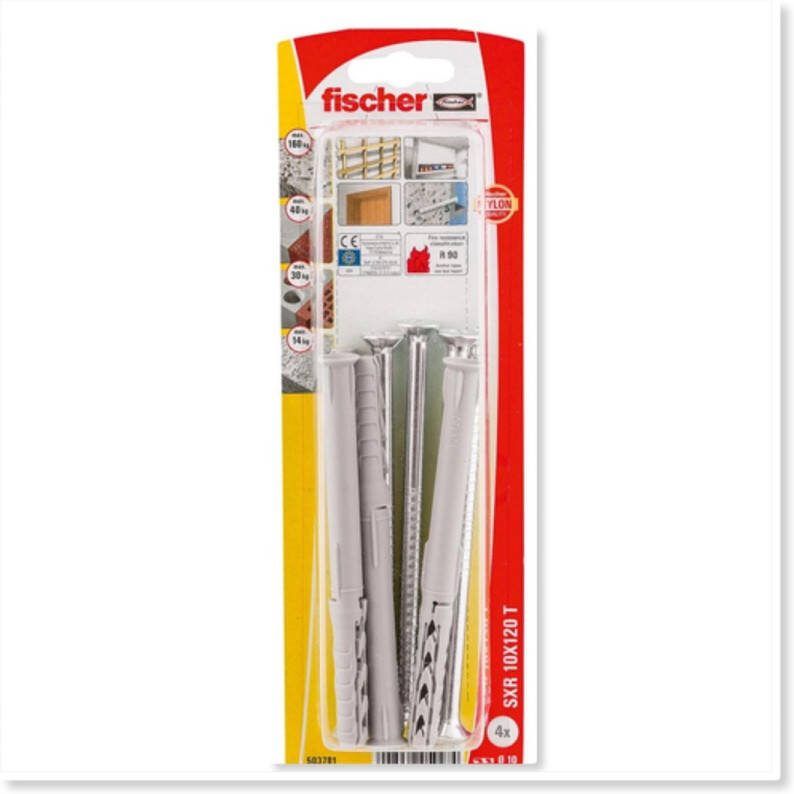 DeurHuizen Pluggen met PZ-schroef UX Fischer D10xL60mm 4st