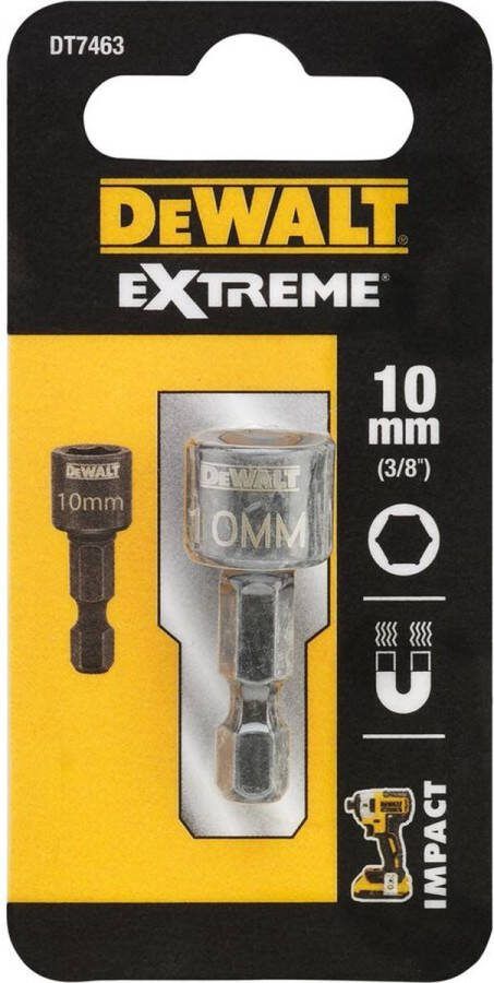 DeWalt 10 mm IMPACT MAGNETISCH ZESKANTDOP DT7463