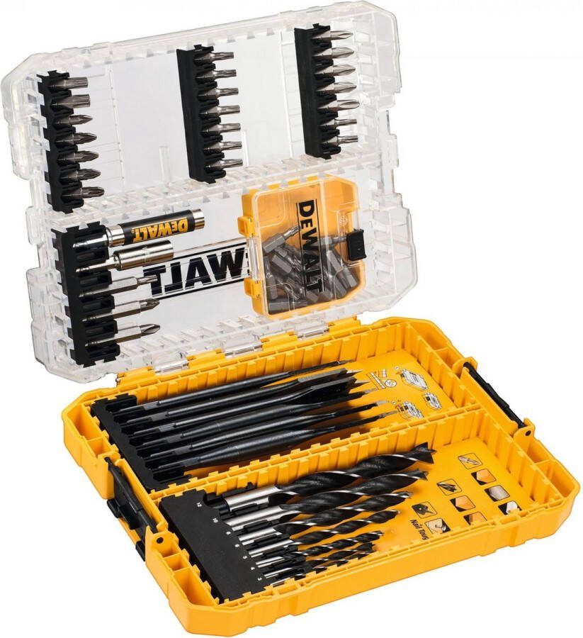 Dewalt Boor- En Bitset Extreme Dt70758-qz Ph pz torx Voor Hout 25-50mm 57-delig