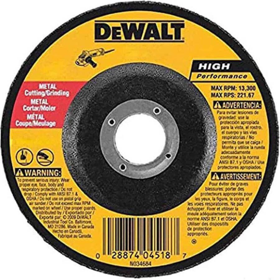 DeWalt ACCESSOIRES EXTREME 2X AFBRAAMSCHIJF VOOR METAAL 125 X 6.0 X 22 2 MM DX7941-AE