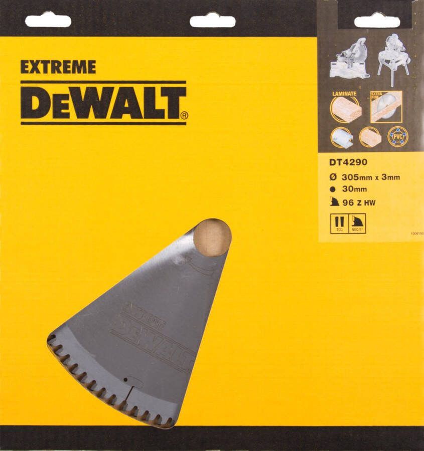 DeWalt Cirkelzaagblad voor Laminaat Extreme Ø 305mm Asgat 30mm 96T DT4290-QZ
