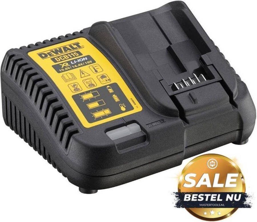 DeWalt DCB115-QW Binnen Zwart Geel batterij-oplader