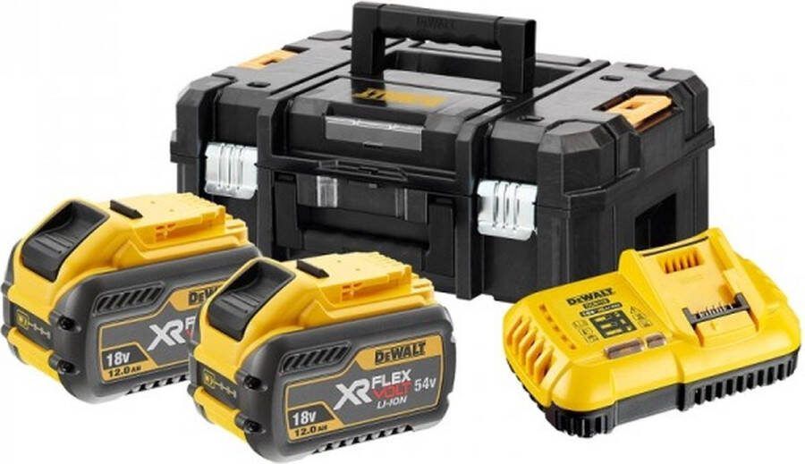 DeWalt DCB118Y2T Starterset (2x 12Ah accu) in TSTAK
