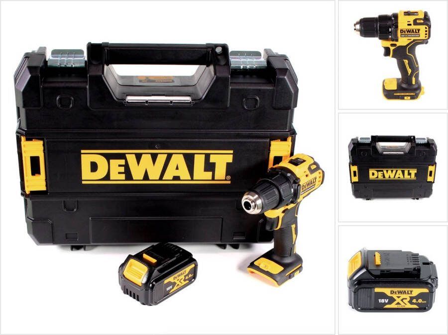 DeWalt DCD 708 NT accuboormachine 18 V Li-Ion Brushless in TSTAK doos + 1 x 4.0 Ah accu zonder lader