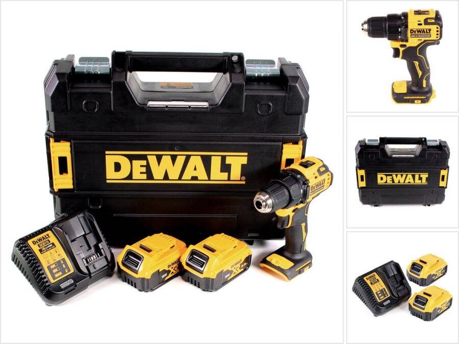 DeWalt DCD 708 P2T accuboormachine 18 V Li-Ion borstelloos in TSTAK doos + 2 x 5.0 Ah accu + lader