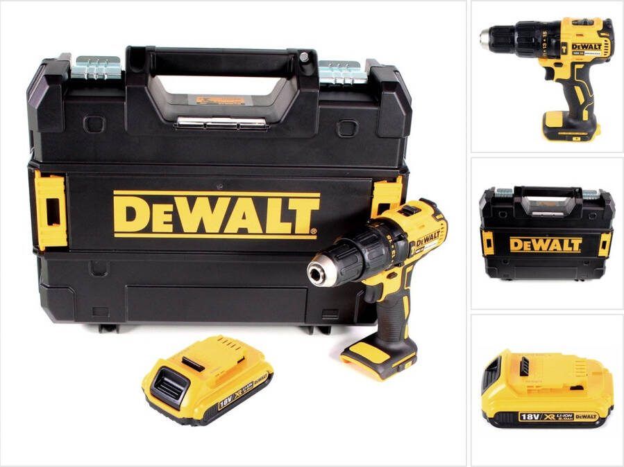 DeWalt DCD 778 NT accu klopboormachine 18V 65Nm + 1x accu 2.0Ah in TSTAK doos zonder oplader