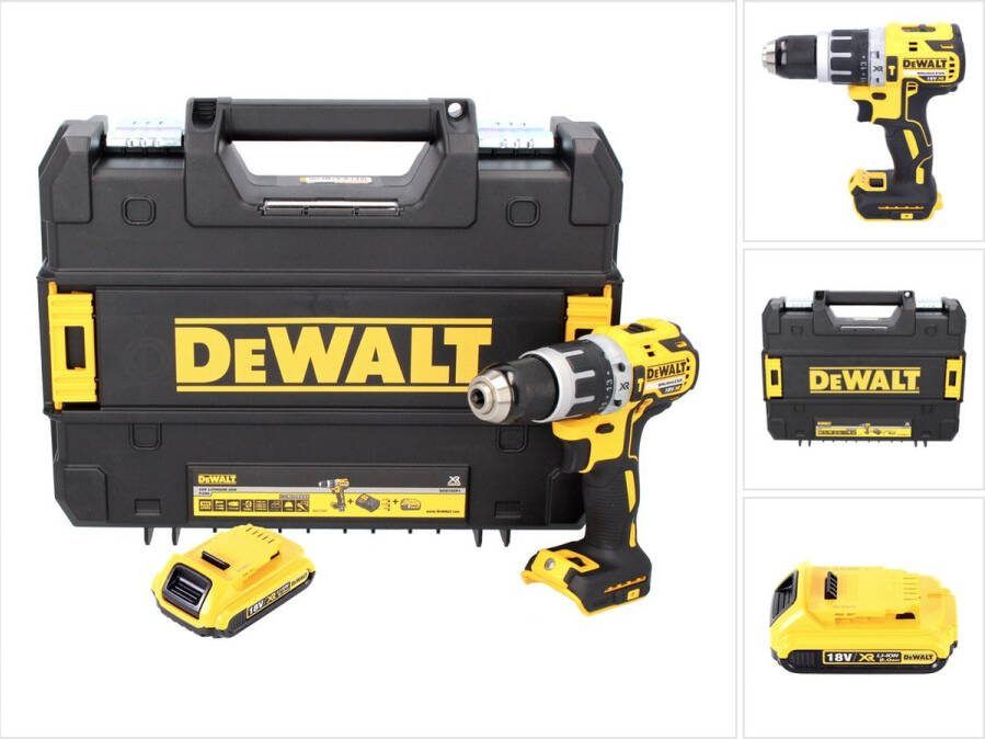 DeWalt DCD 796 NT accu klopboormachine 18 V 70 Nm borstelloos + 1x accu 2.0 Ah + TSTAK zonder lader