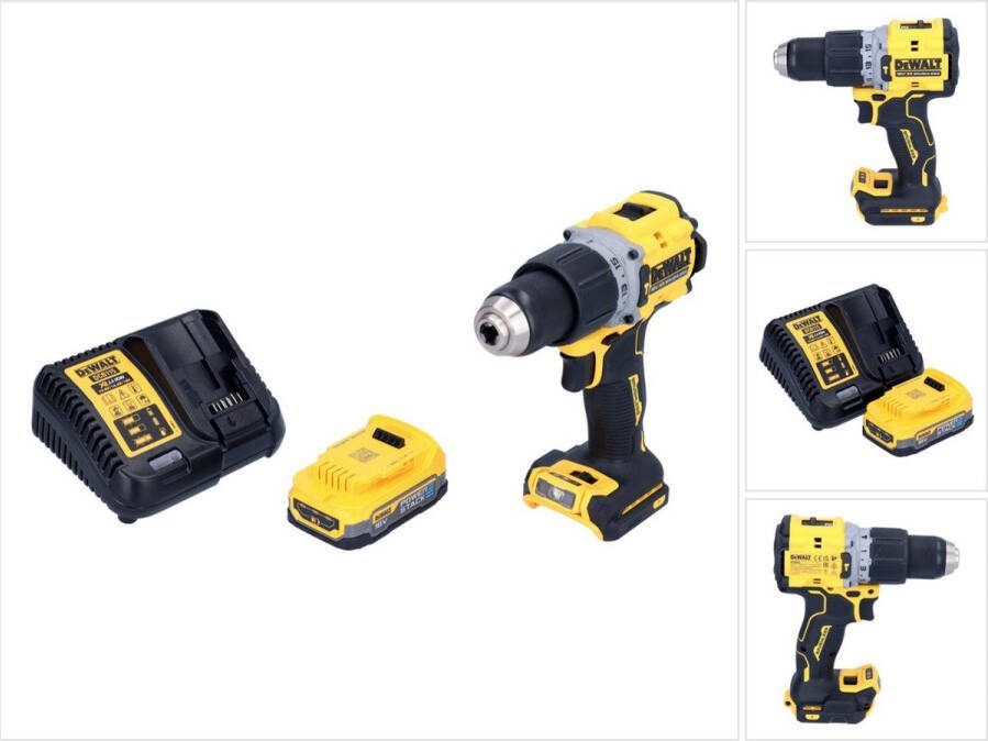 DeWalt DCD 805 E1 accu klopboormachine 18 V 90 Nm borstelloos + 1x oplaadbare accu 1 7 Ah + lader