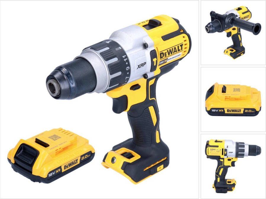 DeWalt DCD 996 N accu klopboormachine 18 V 95 Nm borstelloos + 1x oplaadbare accu 2.0 Ah zonder oplader