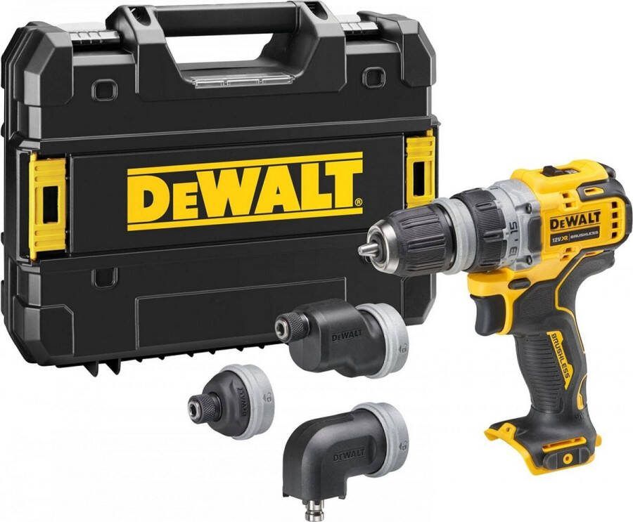 DeWalt DCD703NT Multi-head Accu Schroefboormachine 12V XR Basic Body in TSTAK