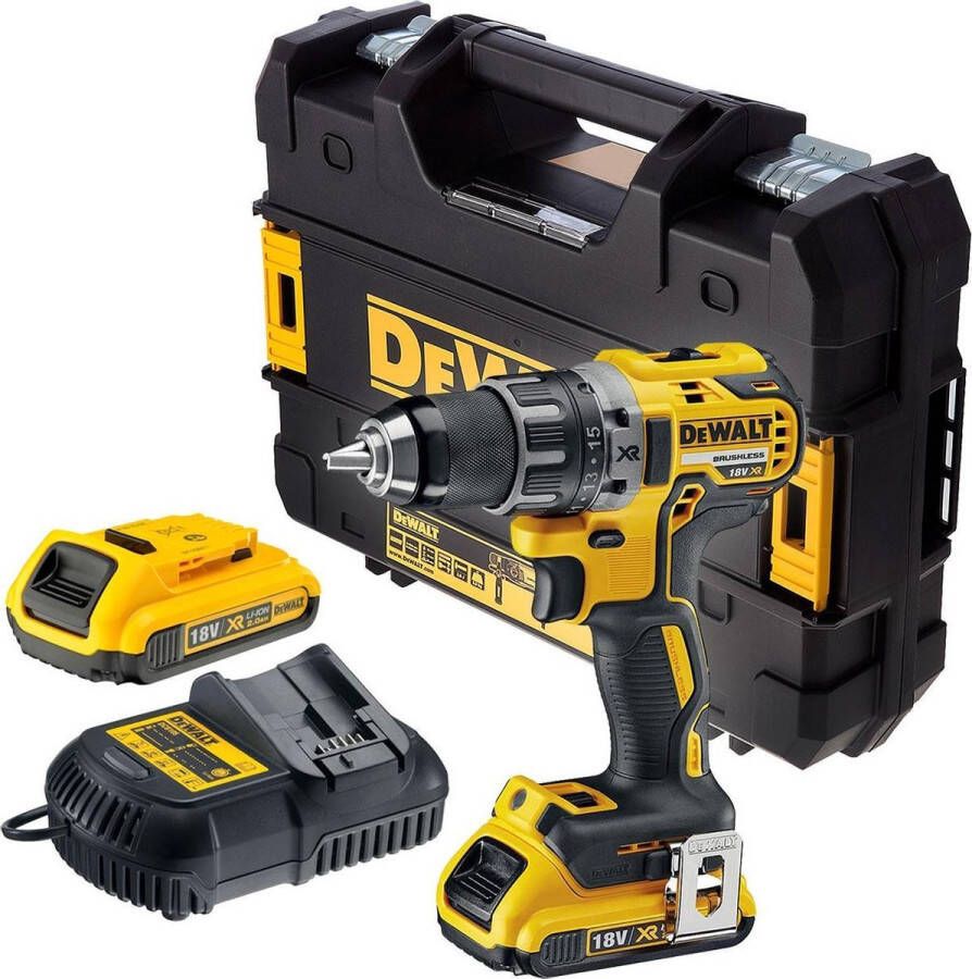 DeWalt DCD791D2 Accu Schroefboormachine 18V 2.0Ah XR Li-ion in T-STAK Opbergkoffer