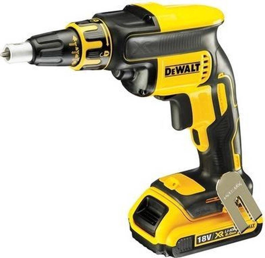 DeWalt DCF620D2-QW 18V Li-Ion Accu Gipsschroefmachine set (2x 2 0Ah) in TSTAK 30Nm 220mm