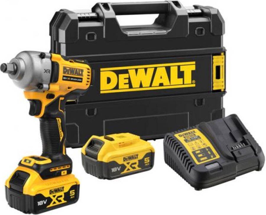 DeWalt DCF891P2T-QW 18V Li-ion XR Accu Slagmoersleutel set (1x 5.0Ah) in TSTAK koffer