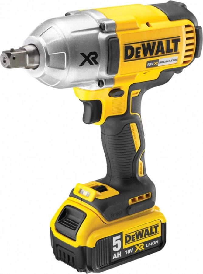 DeWalt DCF899P2 18V Li-Ion Accu slagmoersleutel set (2x 5.0Ah accu) in koffer 950Nm 1 2 koolborstelloos