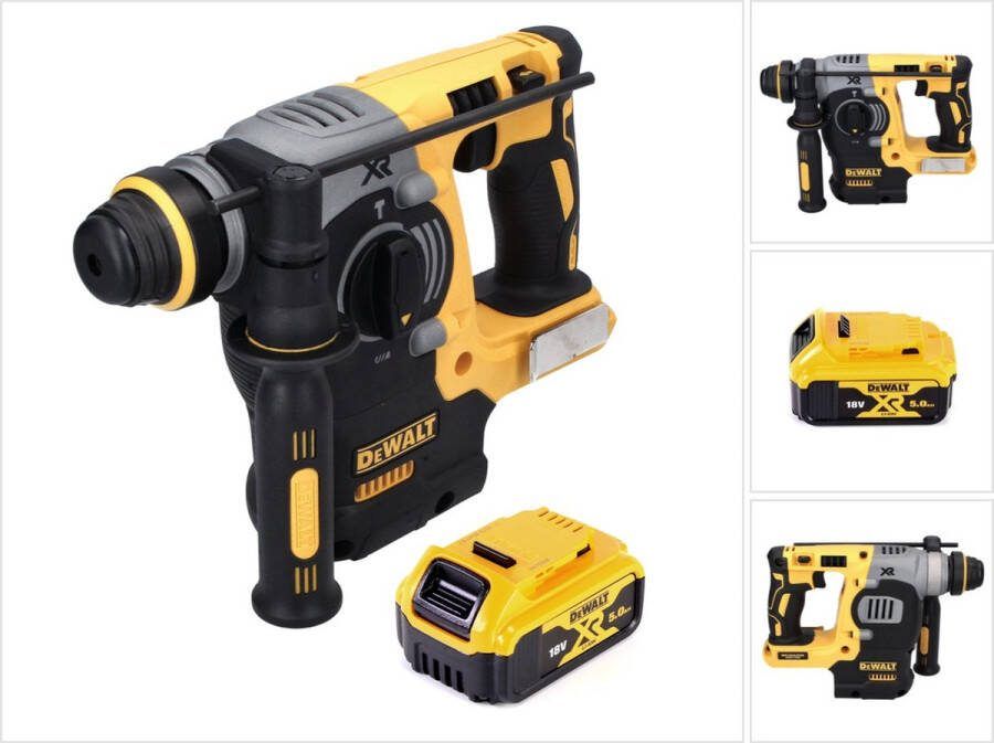 DeWalt DCH 273 N Accu combihamer 18 V 2.1 J SDS Plus Borstelloos + 1x oplaadbare accu 5.0 Ah zonder lader