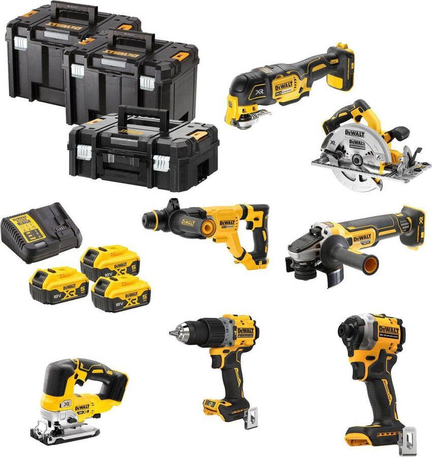 DeWalt DCK706P3T Accu Combiset 7-delig 18V 5.0Ah in TSTAK