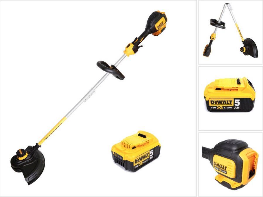 DeWalt DCM 561 PBS Accu grastrimmer 18V Brushless + 1x accu 5 0Ah zonder lader