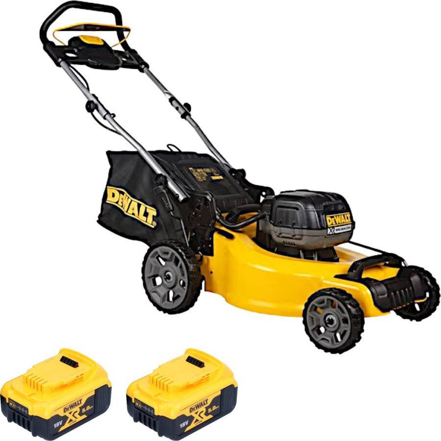 DeWalt DCMW 564 N accugrasmaaier 36 V ( 2x 18 V ) 48 cm borstelloos + 2x accu 5.0 Ah zonder lader