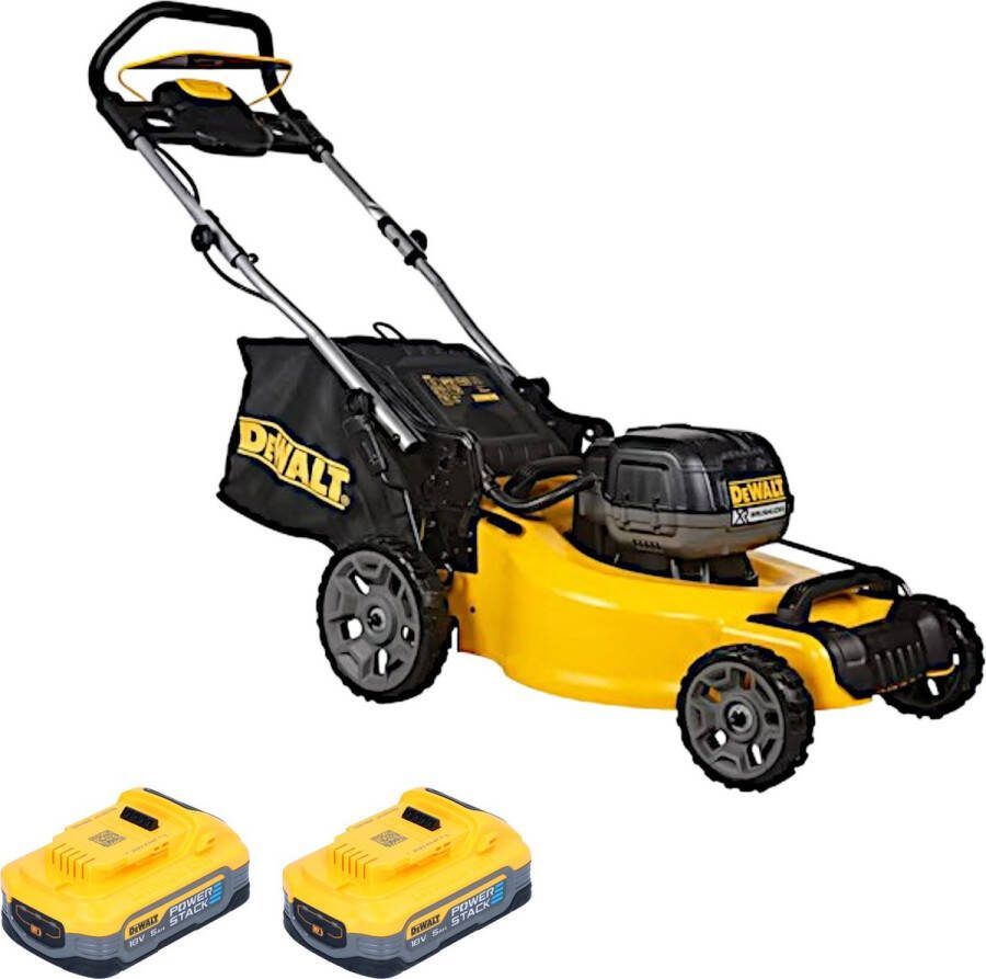 DeWalt DCMW 564 N accugrasmaaier 36 V ( 2x 18 V ) 48 cm borstelloos + 2x Powerstack accu 5.0 Ah zonder lader
