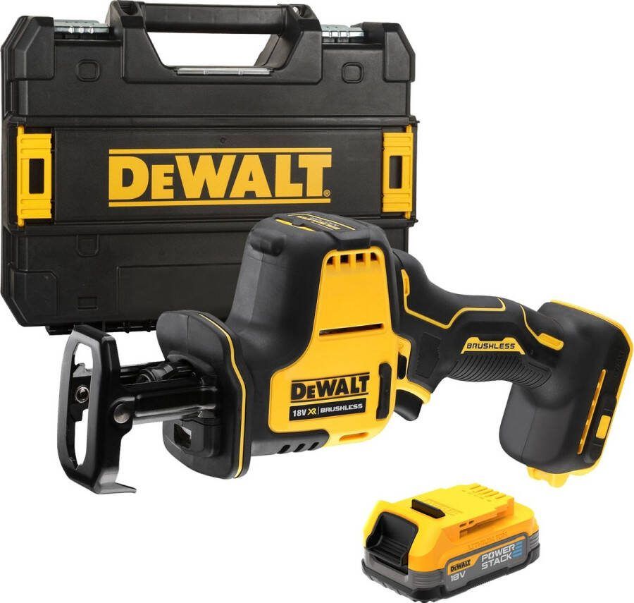 DeWalt DCS369E1T Accu Reciprozaag 18V XR POWERSTACK in TSTAK