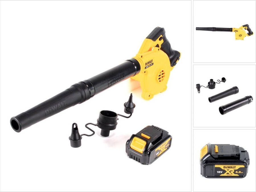 DeWalt DCV 100 N 18 V accu bladblazer + 1 x DCB 182 4.0 Ah accu zonder koffer zonder lader