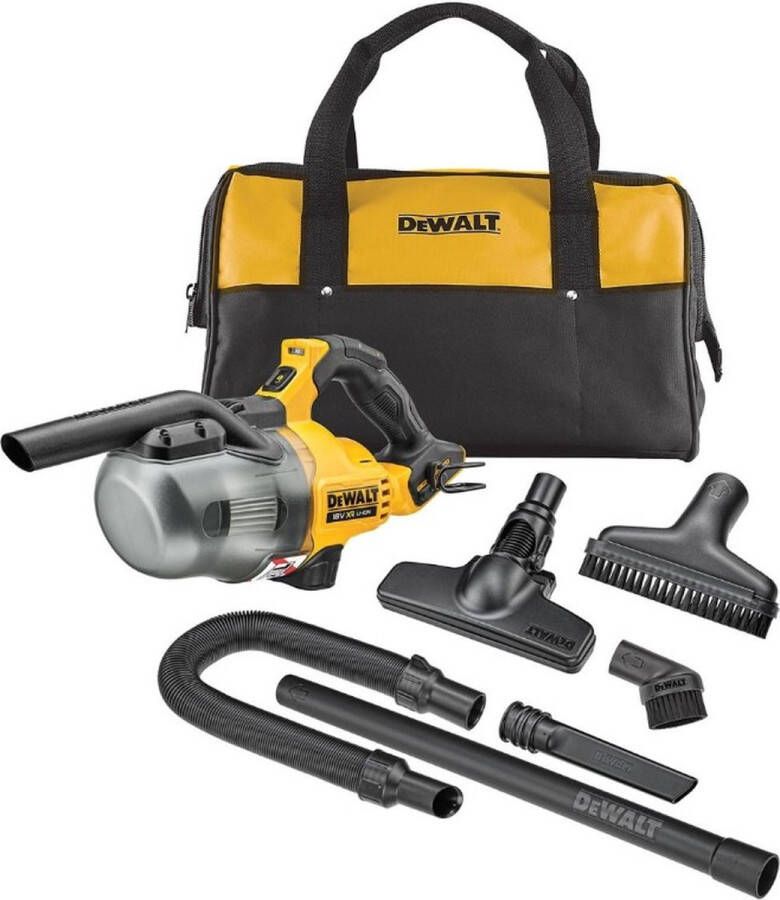 DeWalt DCV501LN 18V XR L-klasse steelstofzuiger met opzetstukken in opbergtas (zonder accu en lader)