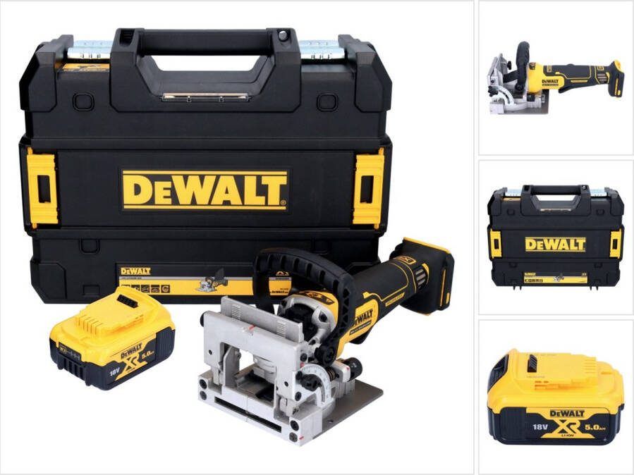 DeWalt DCW 682 NT accu-deuvelfrees 18 V 102 x 20 mm borstelloos + 1x accu 5.0 Ah + TSTAK zonder oplader