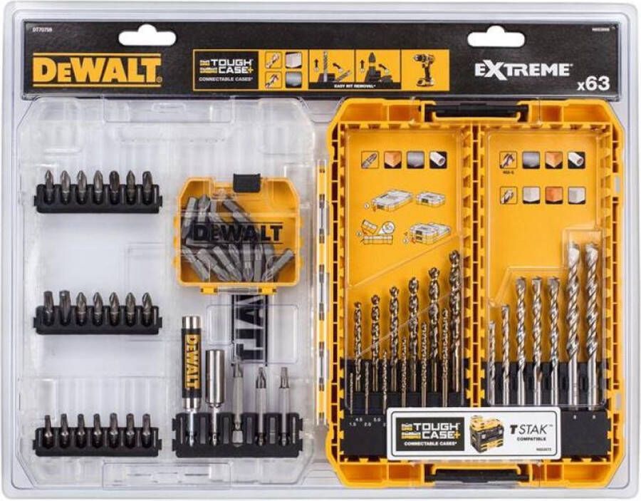 DeWalt Dewa Bit und Bohrer-Set DT70759 63-tlg. DT70759-QZ