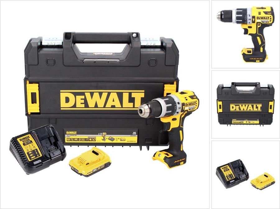 DeWalt DCD 796 D1 accu klopboormachine 18 V 70 Nm borstelloos + 1x accu 2.0 Ah + lader + TSTAK