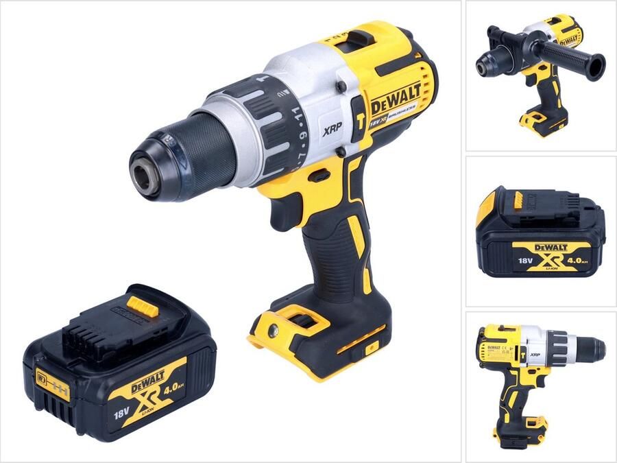 DeWalt DCD 996 N accu klopboormachine 18 V 95 Nm borstelloos + 1x oplaadbare accu 4.0 Ah zonder oplader