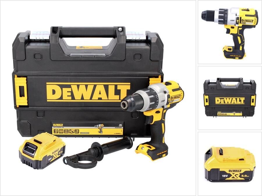 DeWalt DCD 996 NT accu klopboormachine 18 V 95 Nm borstelloos + 1x oplaadbare accu 5.0 Ah + TSTAK zonder oplader