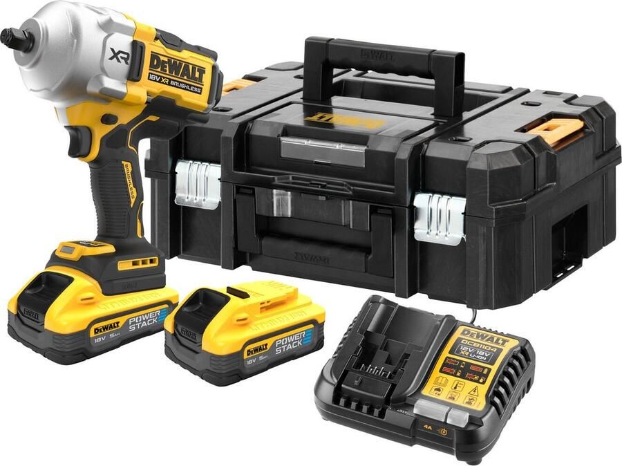 DeWalt DCF961H2T Accu Slagmoersleutel 1 2 1626Nm 18V POWERSTACK 5.0Ah in TSTAK