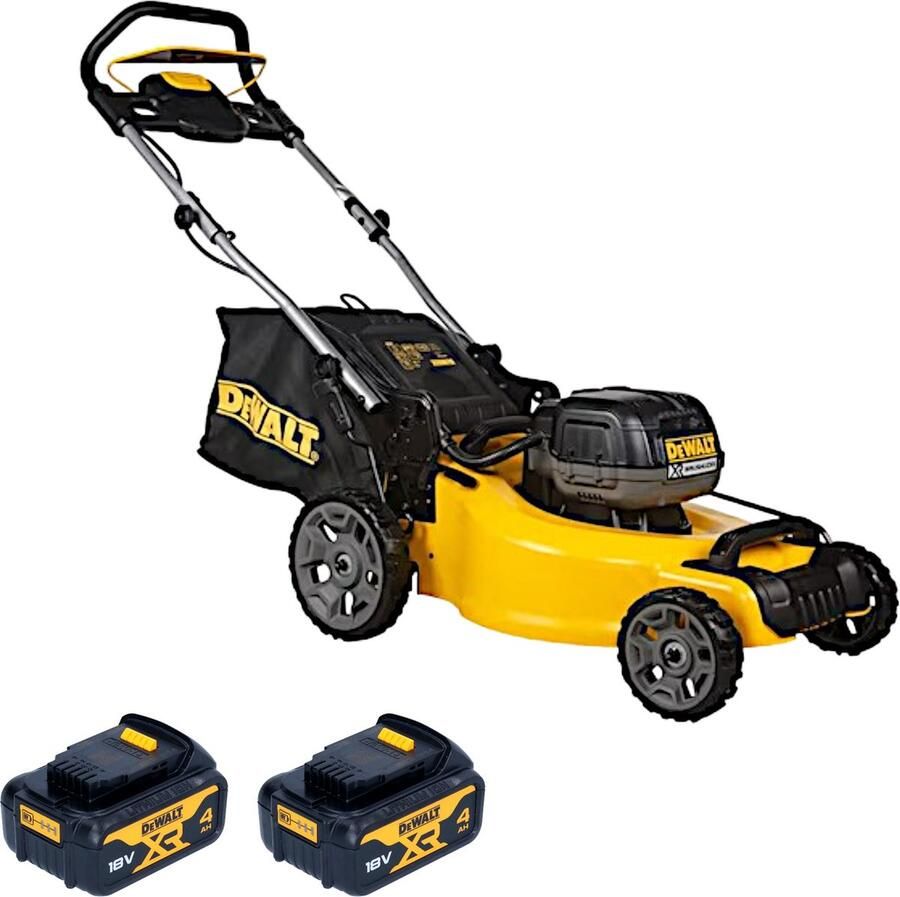 DeWalt DCMW 564 N accugrasmaaier 36 V ( 2x 18 V ) 48 cm borstelloos + 2x accu 4.0 Ah zonder lader