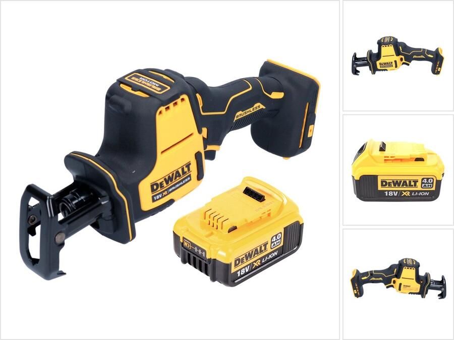 DeWalt DCS 369 N accu reciprozaag 18 V borstelloos + 1x accu 4.0 Ah zonder oplader