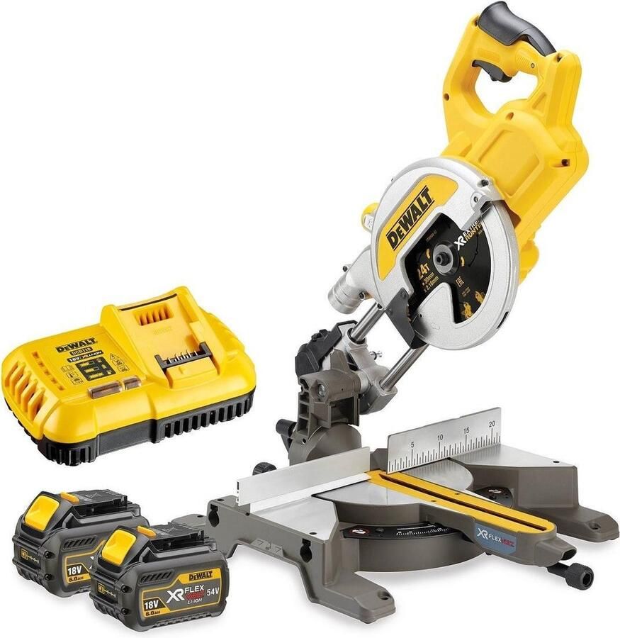 DeWalt DCS777T2 XR Flexvolt Afkortzaag 54V 6.0Ah Li-ion