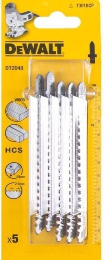 DeWalt DT2048 T 301 BCP Decoupeerzaagblad voor Hout & Laminaat VE=5